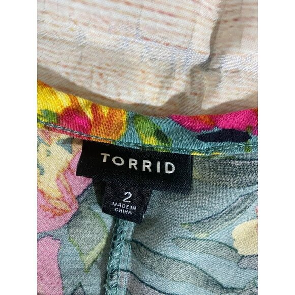 Torrid Women's Plus Size Challis High Low Maxi Dress - 2XL - Picture 5 of 9